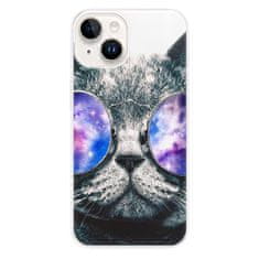 iSaprio Silikónové puzdro - Galaxy Cat pre iPhone 15