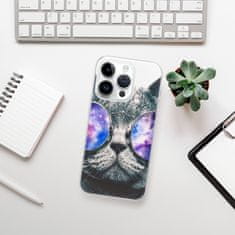 iSaprio Silikónové puzdro - Galaxy Cat pre iPhone 15 Pro