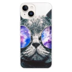 iSaprio Silikónové puzdro - Galaxy Cat pre iPhone 15 Plus