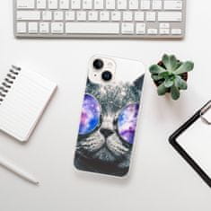 iSaprio Silikónové puzdro - Galaxy Cat pre iPhone 15