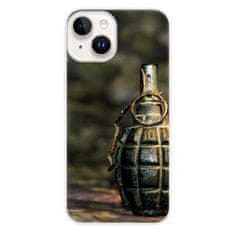 iSaprio Silikónové puzdro - Grenade pre iPhone 15