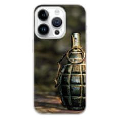 iSaprio Silikónové puzdro - Grenade pre iPhone 15 Pro