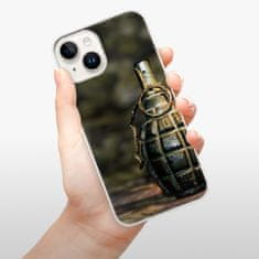 iSaprio Silikónové puzdro - Grenade pre iPhone 15