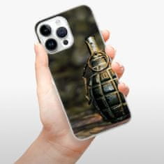 iSaprio Silikónové puzdro - Grenade pre iPhone 15 Pro Max