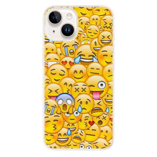 iSaprio Silikónové puzdro - Emoji pre iPhone 15 Plus