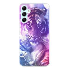 iSaprio Silikónové puzdro - Purple Tiger pre Samsung Galaxy A34 5G