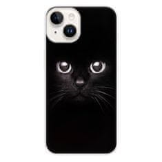 iSaprio Silikónové puzdro - Black Cat pre iPhone 15