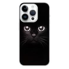 iSaprio Silikónové puzdro - Black Cat pre iPhone 15 Pro