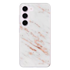 iSaprio Silikónové puzdro - Rose Gold Marble pre Samsung Galaxy S23 5G