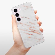 iSaprio Silikónové puzdro - Rose Gold Marble pre Samsung Galaxy S23 5G