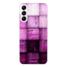 iSaprio Silikónové puzdro - Purple Squares pre Samsung Galaxy A14 / A14 5G