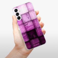 iSaprio Silikónové puzdro - Purple Squares pre Samsung Galaxy A14 / A14 5G