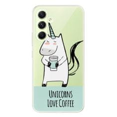 iSaprio Silikónové puzdro - Unicorns Love Coffee pre Samsung Galaxy A54 5G