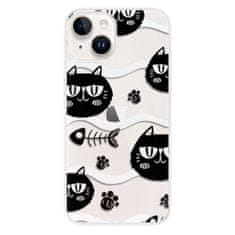 iSaprio Silikónové puzdro - Cat pattern 04 pre iPhone 15 Plus