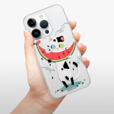 iSaprio Silikónové puzdro - Cat with melon pre iPhone 15 Pro