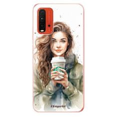 iSaprio Silikónové puzdro - Girl with latte pre Xiaomi Redmi 9T