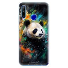 iSaprio Silikónové puzdro - Abstract Panda pre Honor 20 Lite