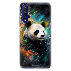 iSaprio Silikónové puzdro - Abstract Panda pre Honor 20