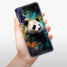 iSaprio Silikónové puzdro - Abstract Panda pre Honor 20