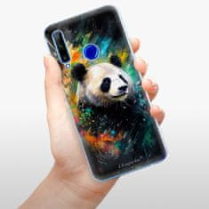 iSaprio Silikónové puzdro - Abstract Panda pre Honor 20 Lite