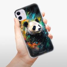 iSaprio Silikónové puzdro - Abstract Panda pre Apple iPhone 11