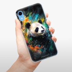 iSaprio Silikónové puzdro - Abstract Panda pre Apple iPhone Xr