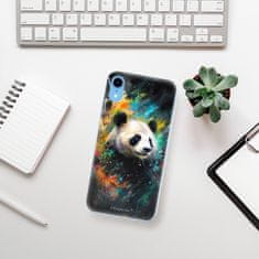 iSaprio Silikónové puzdro - Abstract Panda pre Apple iPhone Xr