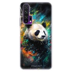 iSaprio Silikónové puzdro - Abstract Panda pre Honor 20 Pro