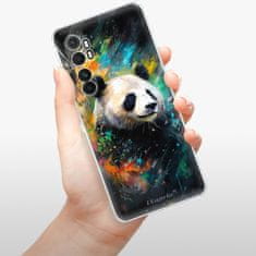 iSaprio Silikónové puzdro - Abstract Panda pre Xiaomi Mi Note 10 Lite