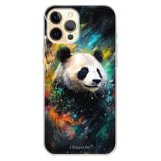 iSaprio Silikónové puzdro - Abstract Panda pre Apple iPhone 12 Pro