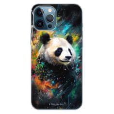 iSaprio Silikónové puzdro - Abstract Panda pre Apple iPhone 12 Pro Max