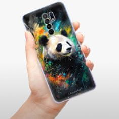 iSaprio Silikónové puzdro - Abstract Panda pre Xiaomi Redmi 9