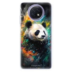 iSaprio Silikónové puzdro - Abstract Panda pre Xiaomi Redmi Note 9T