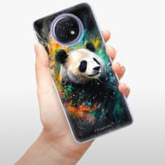 iSaprio Silikónové puzdro - Abstract Panda pre Xiaomi Redmi Note 9T