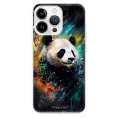 iSaprio Silikónové puzdro - Abstract Panda pre Apple iPhone 13 Pro