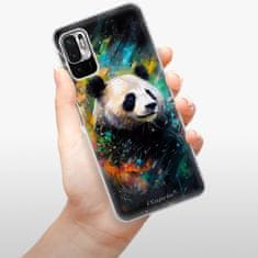 iSaprio Silikónové puzdro - Abstract Panda pre Xiaomi Redmi Note 10 5G