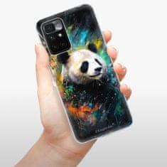 iSaprio Silikónové puzdro - Abstract Panda pre Xiaomi Redmi 10