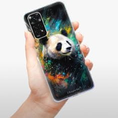 iSaprio Silikónové puzdro - Abstract Panda pre Xiaomi Redmi Note 11 / Note 11S