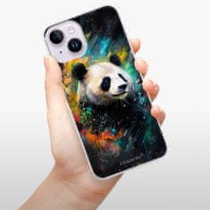 iSaprio Silikónové puzdro - Abstract Panda pre iPhone 14