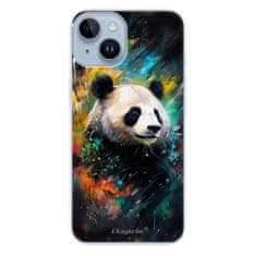 iSaprio Silikónové puzdro - Abstract Panda pre iPhone 14