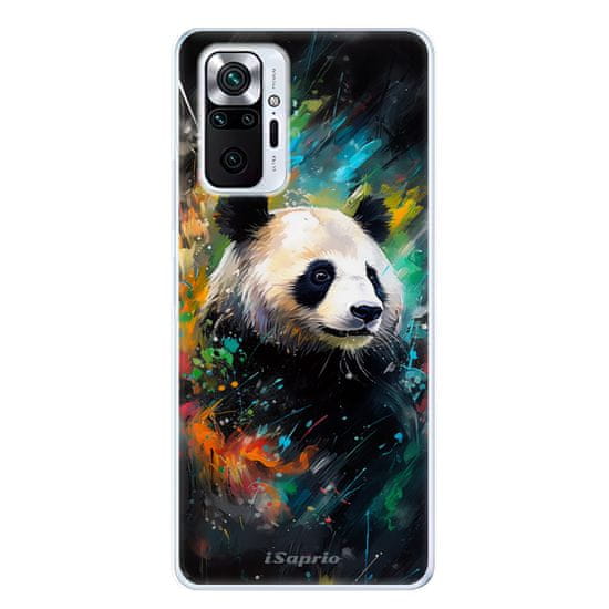 iSaprio Silikónové puzdro - Abstract Panda pre Xiaomi Redmi Note 10 Pro