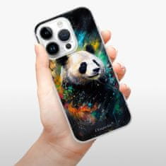 iSaprio Silikónové puzdro - Abstract Panda pre iPhone 15 Pro