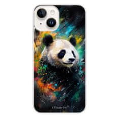 iSaprio Silikónové puzdro - Abstract Panda pre iPhone 15 Plus