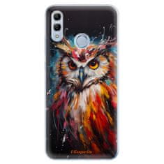 iSaprio Silikónové puzdro - Abstract Owl pre Honor 10 Lite