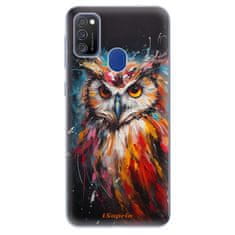 iSaprio Silikónové puzdro - Abstract Owl pre Samsung Galaxy M21