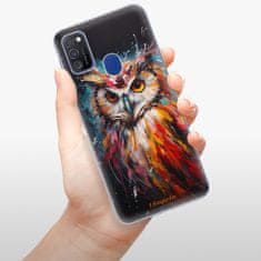 iSaprio Silikónové puzdro - Abstract Owl pre Samsung Galaxy M21
