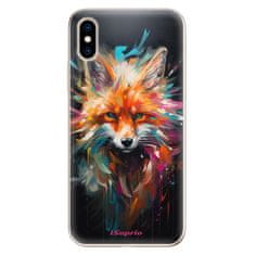 iSaprio Silikónové puzdro - Neon Fox pre Apple iPhone XS