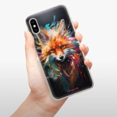 iSaprio Silikónové puzdro - Neon Fox pre Apple iPhone XS