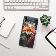 iSaprio Silikónové puzdro - Neon Fox pre Apple iPhone XS