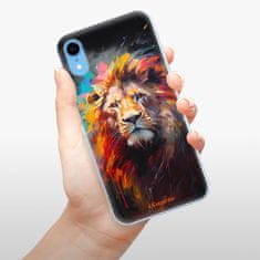 iSaprio Silikónové puzdro - Abstract Lion pre Apple iPhone Xr